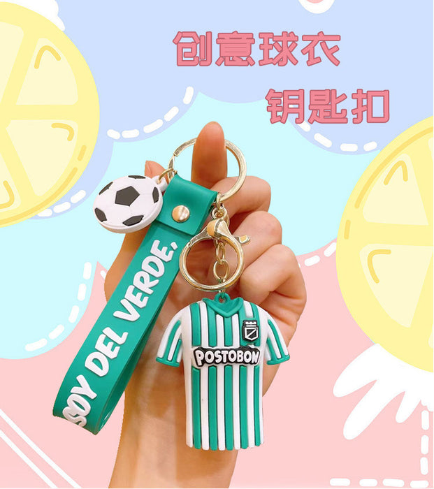 Wholesale Keychains PVC Hardware World Cup Football Players Jersey JDC-KC-FeiRun107