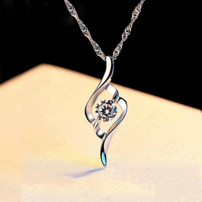 Wholesale Earrings Alloy Artificial Gemstone Earrings Necklace Set Love Heart JDC-ES-JYS029