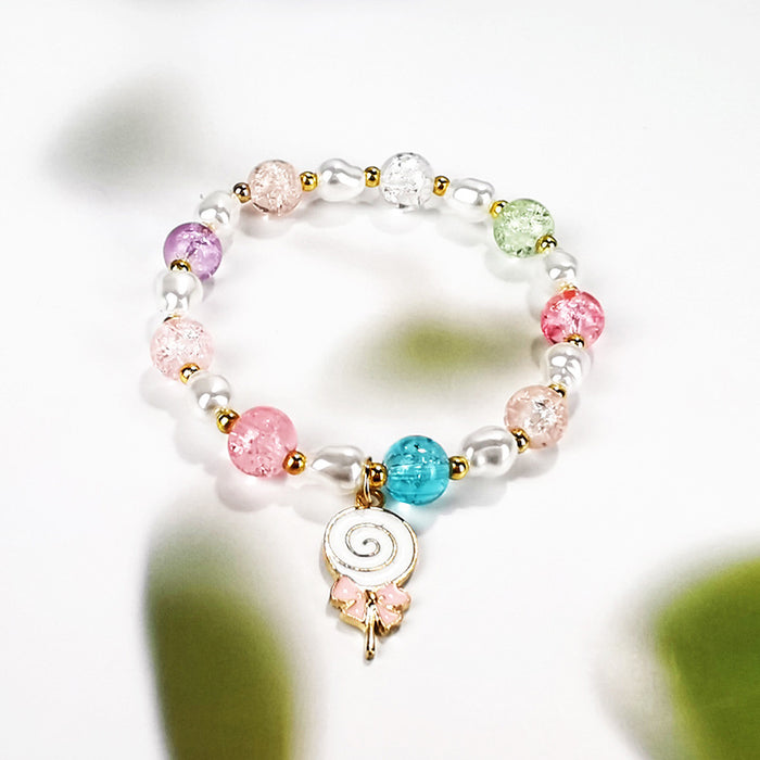 Wholesale Pop Flower Crystal Bracelet Cartoon Jewelry JDC-BT-LiM011
