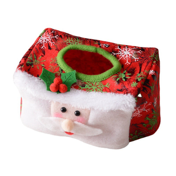 Wholesale Decorative Christmas Tissue Cover Desktop Ornament Arrangement JDC-DCN-YiXin001