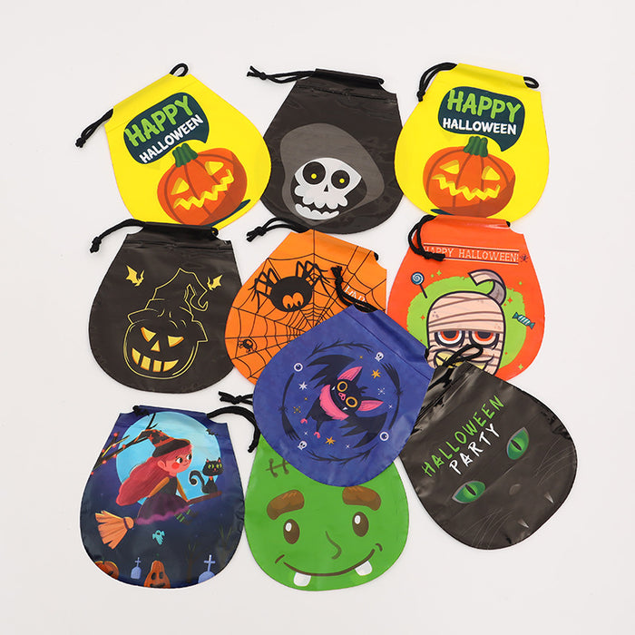 Bolsa de regalo al por mayor plástico Halloween Drawstring Drawstring BoCh Candy Bag MOQ≥2 JDC-GB-ShenaO005