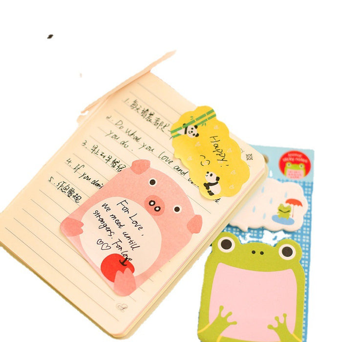 Wholesale sticky note paper creative cartoon zoo MOQ≥2 JDC-NK-LGT003