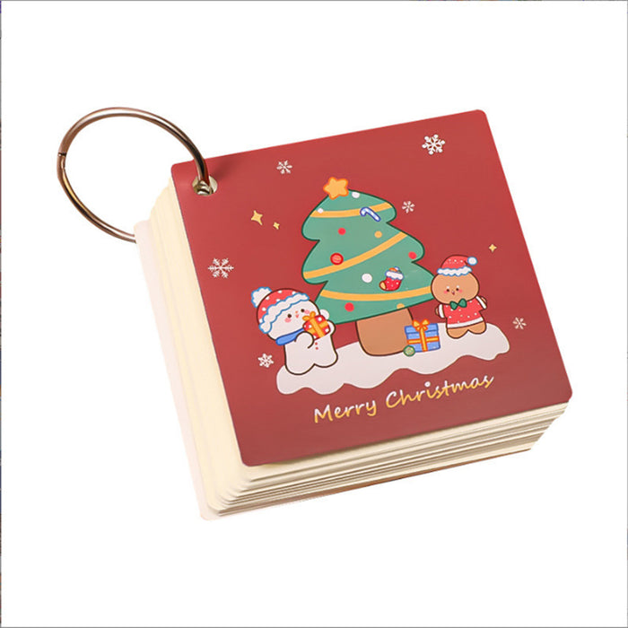 Wholesale Notebook Paper Cartoon Christmas Iron Circle Memo Pad JDC-NK-KuY004