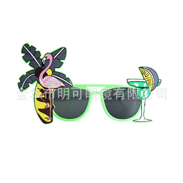 Jewelry WholesaleWholesale beer cup coconut tree funny glasses JDC-SG-MingK004 Sun Glasses 明可 %variant_option1% %variant_option2% %variant_option3%  Factory Price JoyasDeChina Joyas De China