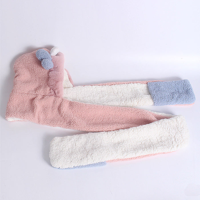 Wholesale Hats Scarves Gloves Three-in-One Cotton Acrylic Thickened Warm JDC-SF-Kaip016