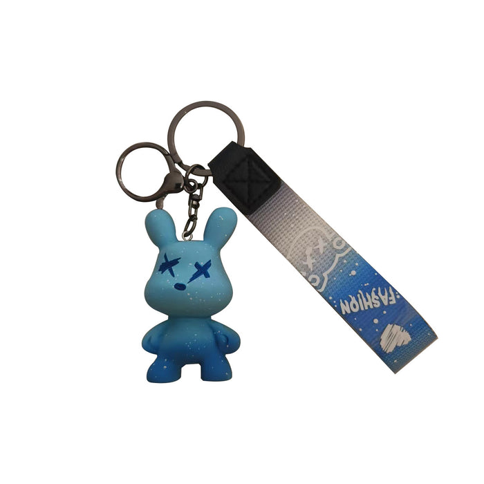 Wholesale Keychains Resin Metal Gradient Bunny (M) JDC-KC-FeiRun094