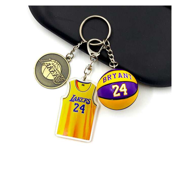 Wholesale Lakers Kobe James Curry Jersey Keychain  MOQ≥2 JDC-KC-MMX001