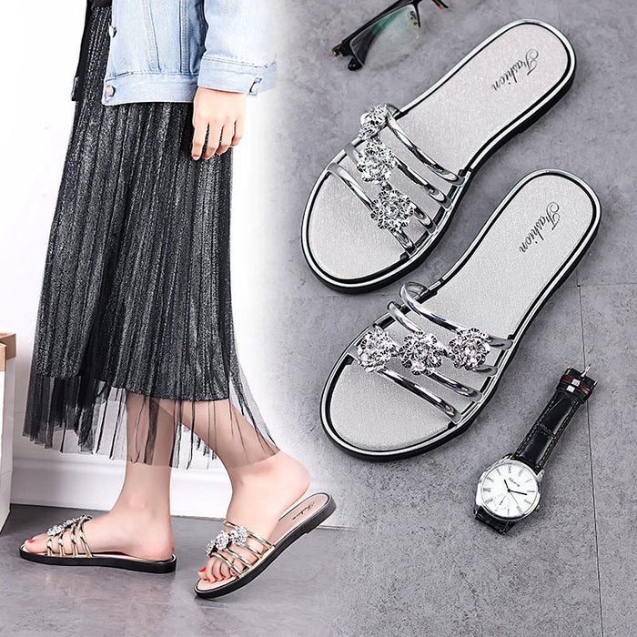 Jewelry WholesaleWholesale outer wear summer half drag fashion flower beach shoes sandals JDC-SD-RunH002 Sandal 润恒 %variant_option1% %variant_option2% %variant_option3%  Factory Price JoyasDeChina Joyas De China