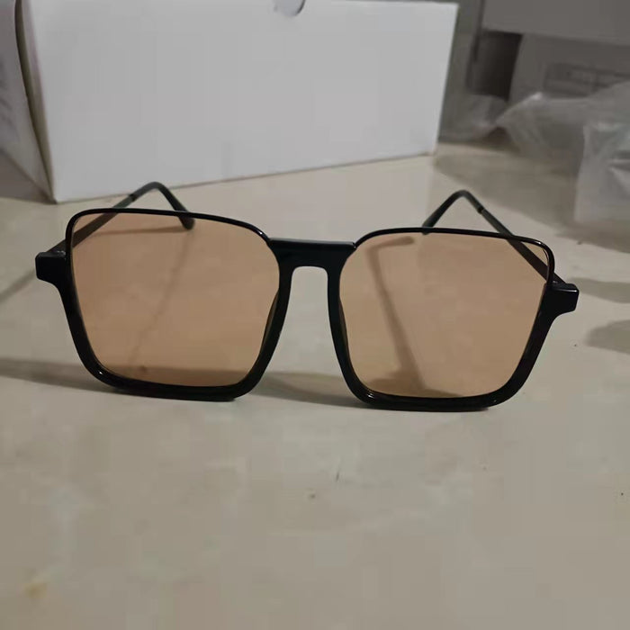 Wholesale Sunglasses TAC Large Square UV Protection JDC-SG-TianJ007