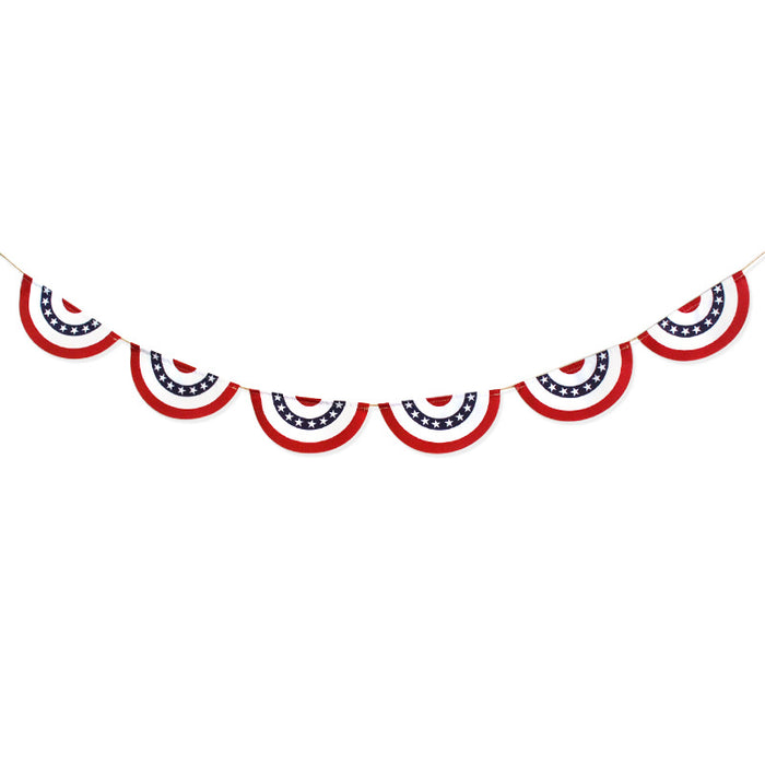 Wholesale 4th of July European and American Independence Day Party Decoration String Flag Banners MOQ≥10 JDC-OS-Daifei002