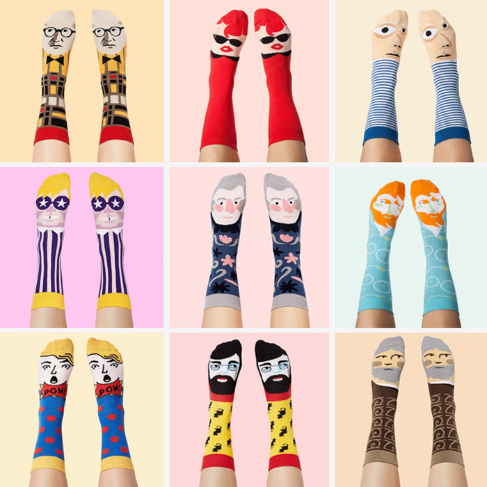 Wholesale socks fabric cartoon personality painting tide socks cotton socks JDC-SK-QAng012