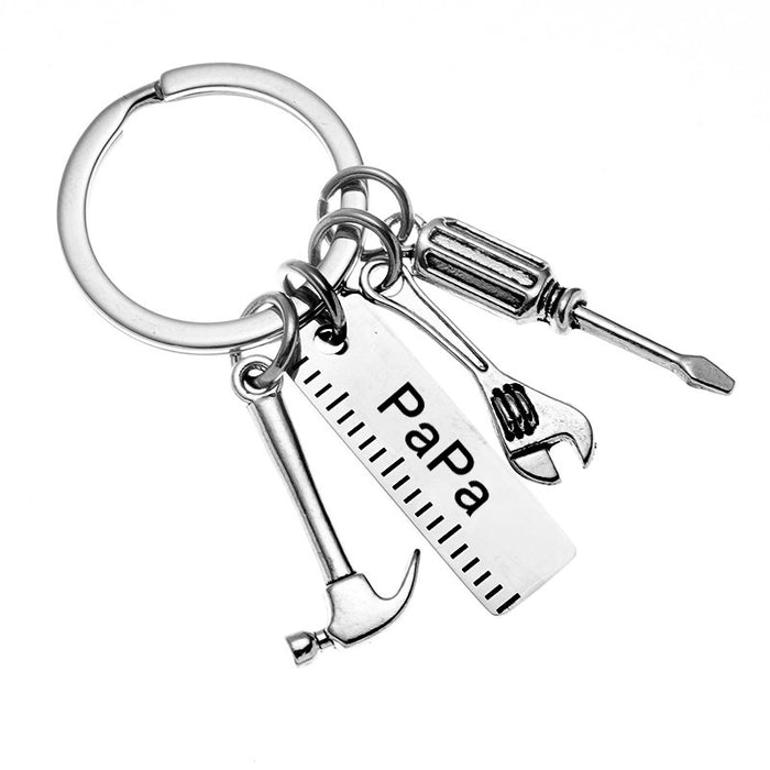 Wholesale Father's Day Gift Stainless Steel Hammer Screwdriver Keychain MOQ≥2 JDC-KC-YYan001