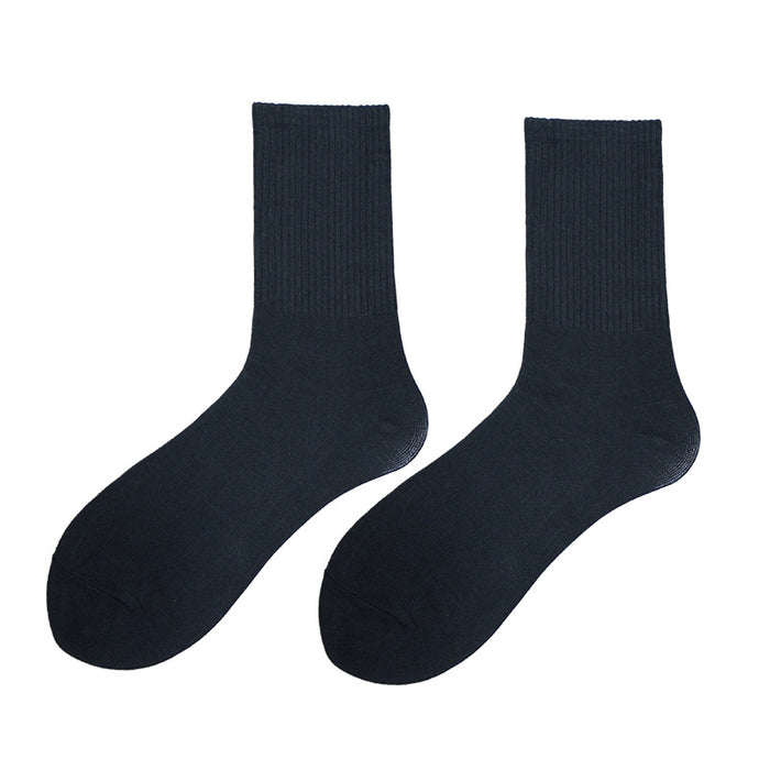 Wholesale Socks Cotton Solid Color Tall Socks JDC-SK-CXing001
