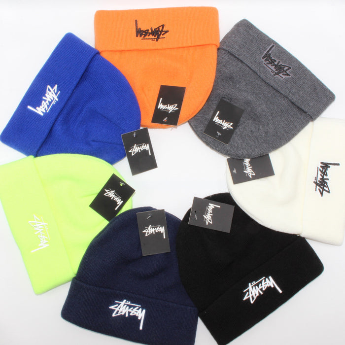Wholesale Hat Wool Solid Color Embroidery Hip Hop Knitted Hat MOQ≥2 (F) JDC-FH-QCL001