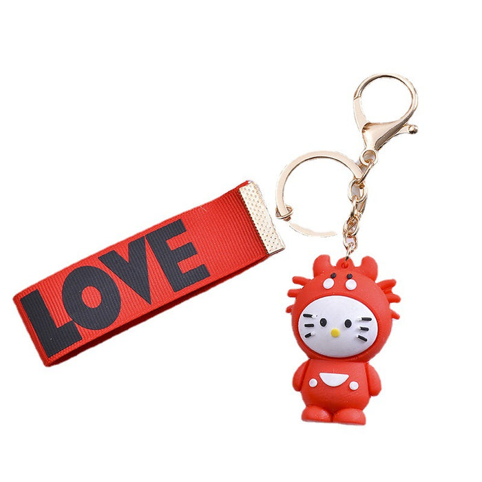 Wholesale twelve constellation cartoon 3D doll keychain MOQ≥2 JDC-KC-HYang003