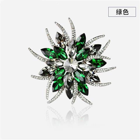 Wholesale Brooch Suit Accessories Crystal Sunflower Pins JDC-BC-DLA001