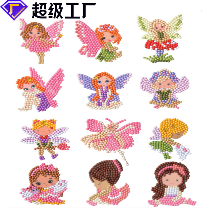 Wholesale children's puzzle cartoon princess stick diamond painting at will DIY JDC-FT-qiancai001