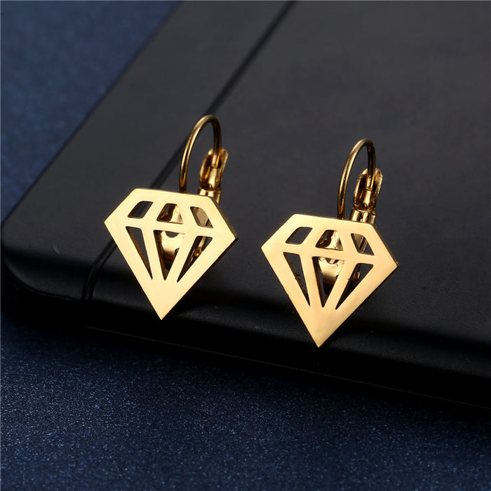 Jewelry WholesaleWholesale simple cold wind class titanium earrings JDC-ES-Mingm027 Earrings 敏萌 %variant_option1% %variant_option2% %variant_option3%  Factory Price JoyasDeChina Joyas De China