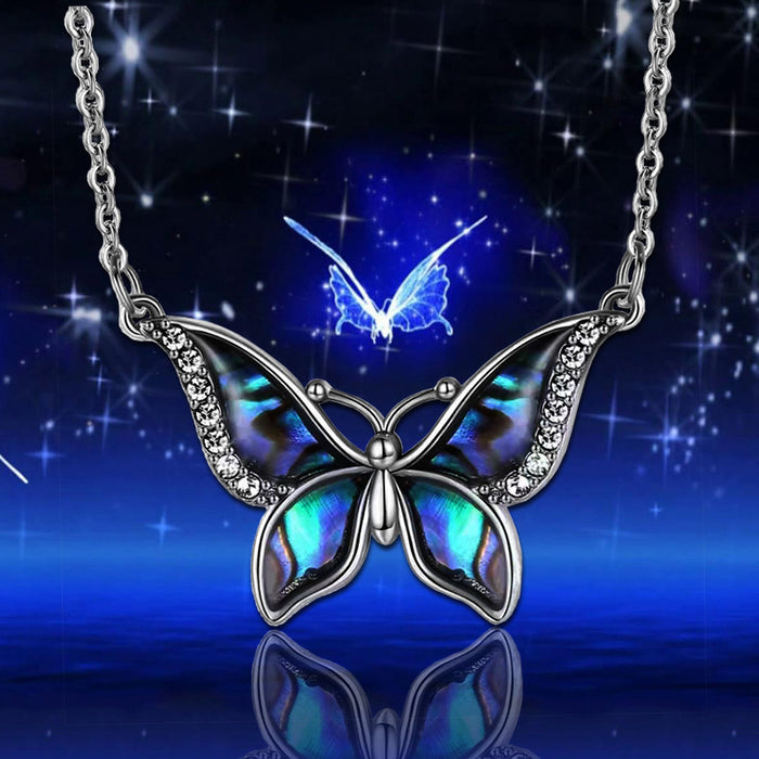 Collar de mariposa de mariposa al por mayor Sense de diseño de nicho de mujeres MOQ≥2 JDC-Ne-Jys025
