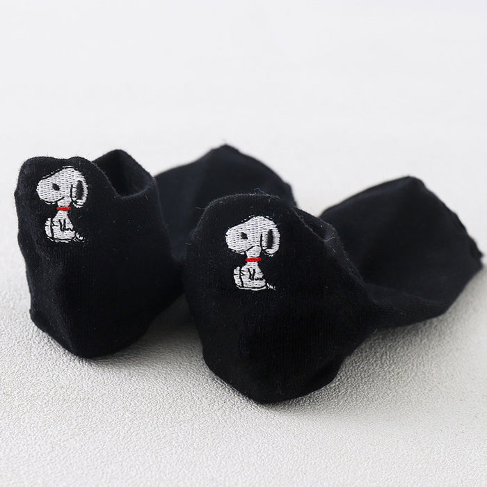 Wholesale socks women's embroidery cartoon boat socks trend personality JDC-SK-XYong002