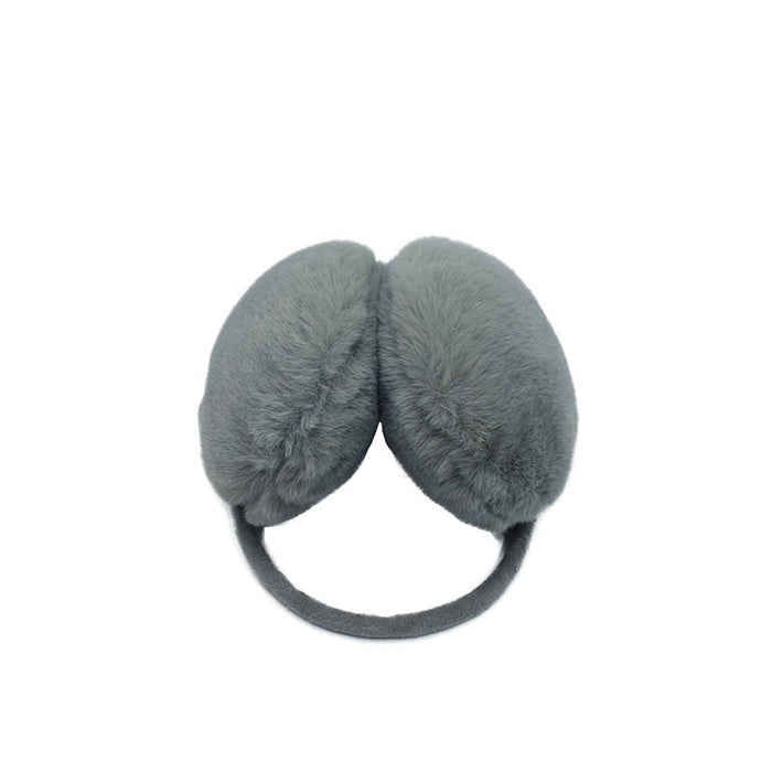 Wholesale Earmuffs Rabbit Fur Back Wear Solid Color Ear Warmers JDC-EF-YB006