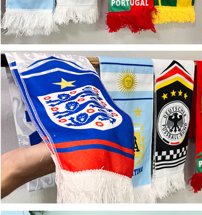 Wholesale Decorative Qatar World Cup Soccer Fan Scarf MOQ≥2 JDC-SF-JiuX001