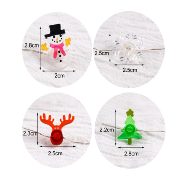 Wholesale Decorative Ribbon Christmas Cane Snowflake Decoration String Lights LED JDC-DCN-Huanj003