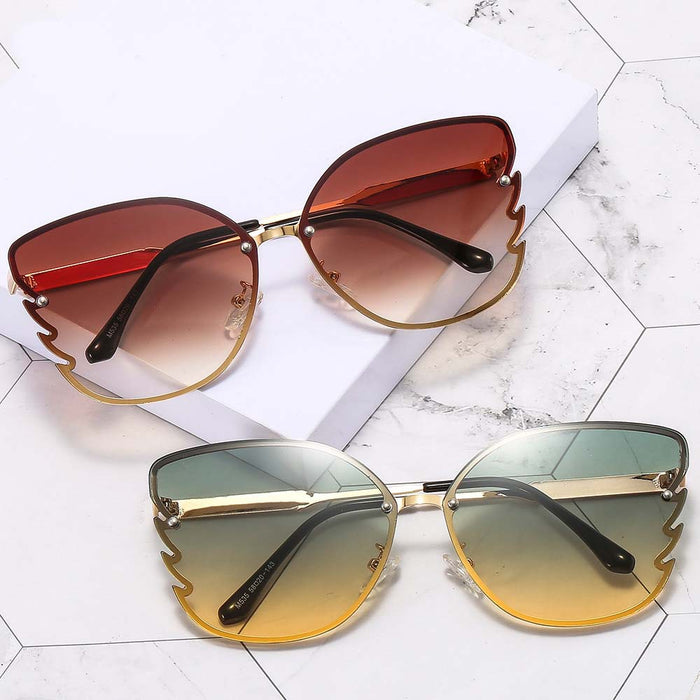 Wholesale Sunglasses PC Butterfly Piece Jelly Color JDC-SG-xiangR008