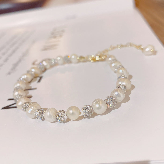 Wholesale Bracelet Freshwater Pearl Drill Ball JDC-BT-QiaoH001