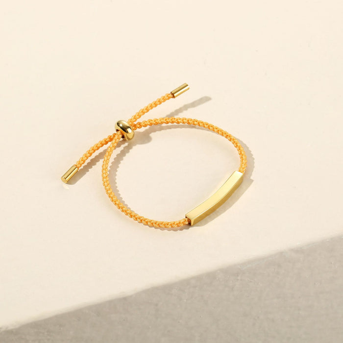 Wholesale lettering parent-child bracelet 2mm braided rope stainless steel elbow bracelet MOQ≥2 JDC-BT-TongZ002