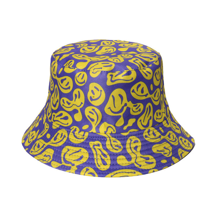 Sombrero de moda al por mayor poliéster Flame Smiley Cartoon Sunshade Sun Cap Moq≥2 JDC-FH-Yuanb023