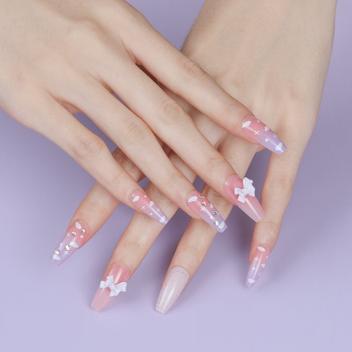 Jewelry WholesaleWholesale Handmade Nail Pieces Finished Nail Art Patch 30 Pieces Box JDC-NS-XKQ011 Nail Stickers 新空气 %variant_option1% %variant_option2% %variant_option3%  Factory Price JoyasDeChina Joyas De China