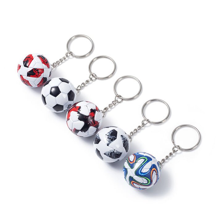 Wholesale mini football pendant keychain bag pendant MOQ≥2 JDC-KC-HLv005