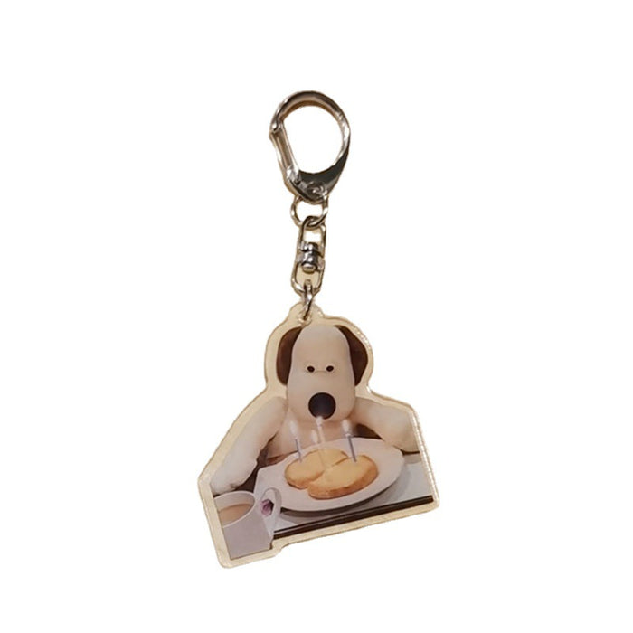Wholesale Keychain Acrylic Cute Dog Pendant MOQ≥2 JDC-KC-ChuangYin006