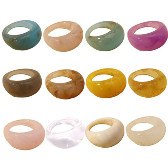 Jewelry WholesaleWholesale Fancy Color Diamond Transparent Fruit Ring Set JDC-RS-Yunhe003 Rings 芸禾 %variant_option1% %variant_option2% %variant_option3%  Factory Price JoyasDeChina Joyas De China