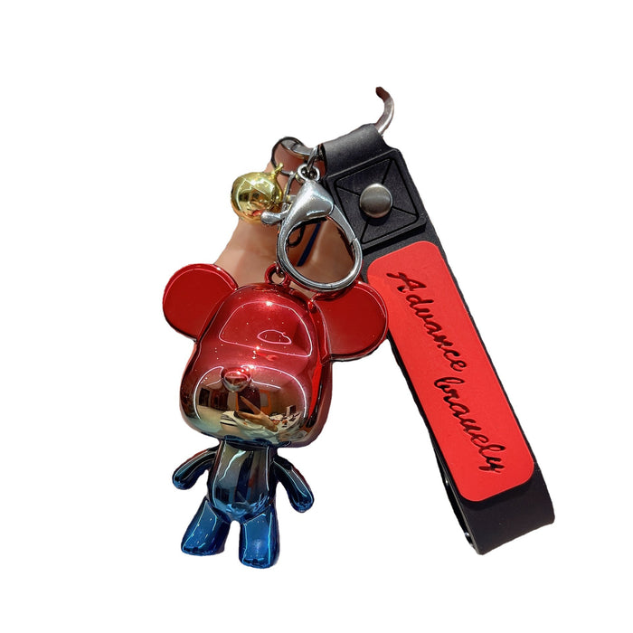 Wholesale Keychains Acrylic Hardware Gradient Violent Bear Cute Cartoon (M) MOQ≥2 JDC-KC-AnG040