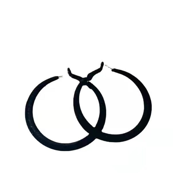 Wholesale Earrings Metal Vintage Flocked Circles JDC-ES-HM010