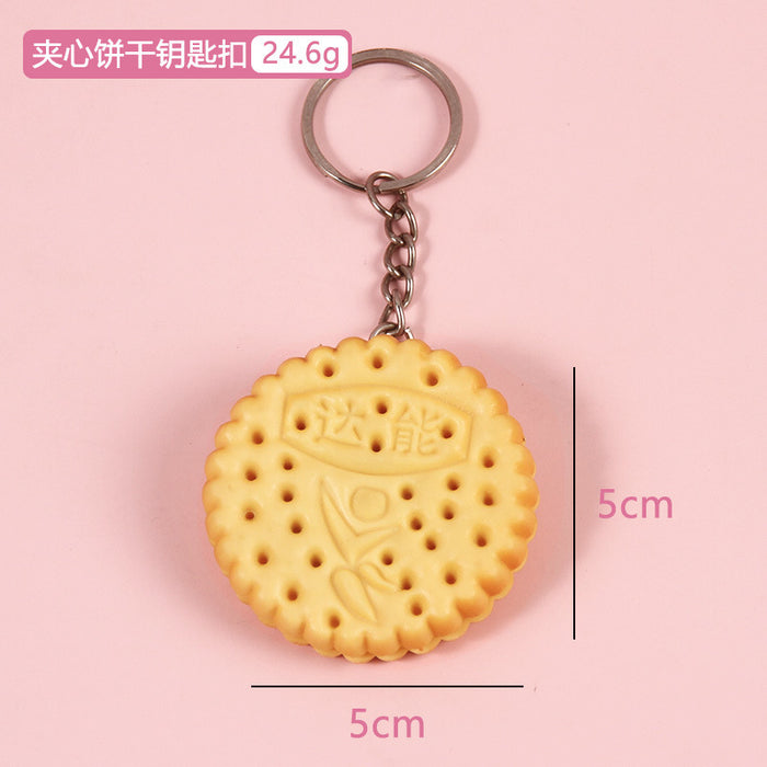 Simulation en gros Cookie Keychain Pendant Cute MOQ≥2 JDC-KC-QHAOO001