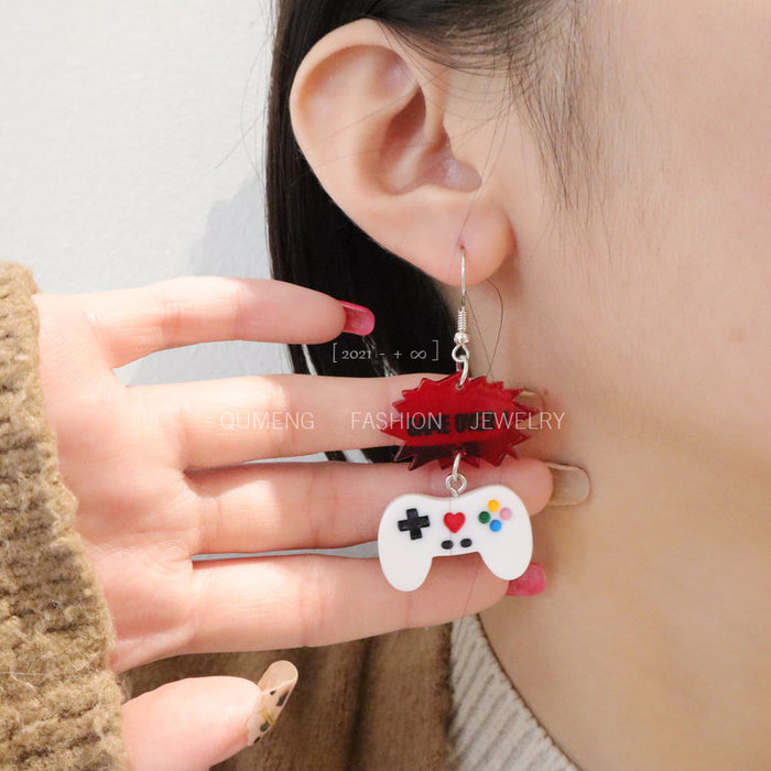 Wholesale Earrings Acrylic Funny Gamepad JDC-ES-MOSHU064