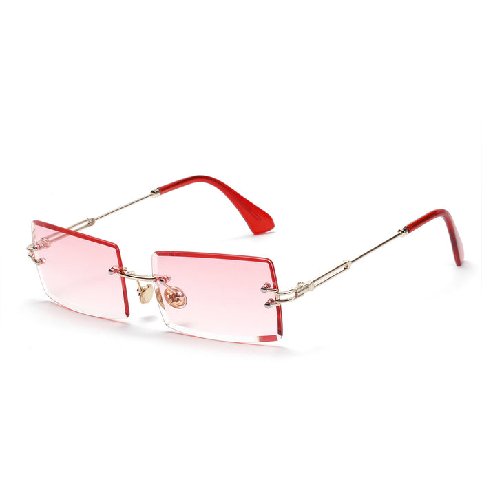 Wholesale AC Lens Square Frameless Sunglasses JDC-SG-XunG004