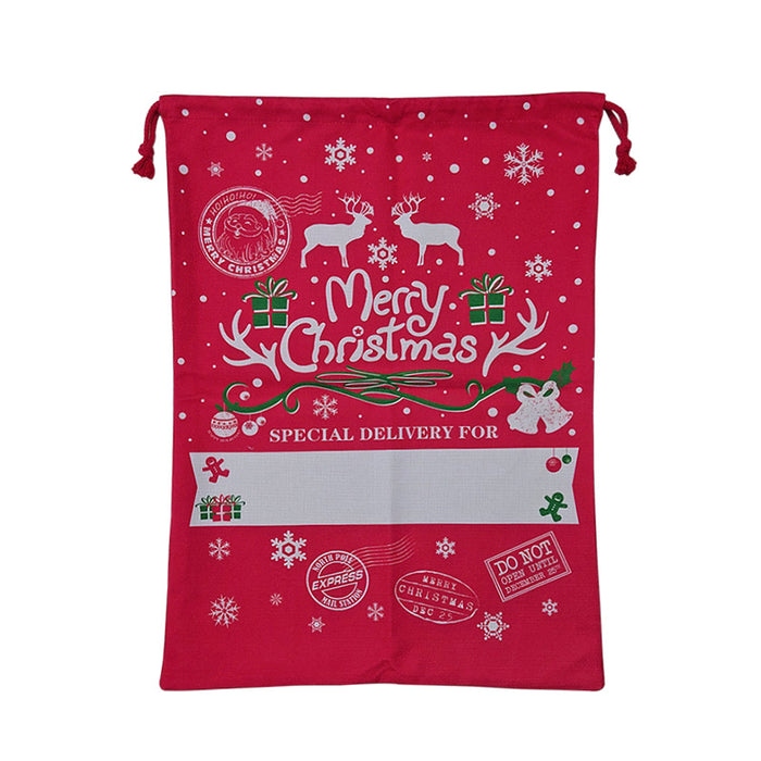 Bolsa de regalo al por mayor Bag de regalo de Navidad lienzo de algodón MOQ≥10 JDC-GB-HAIK002