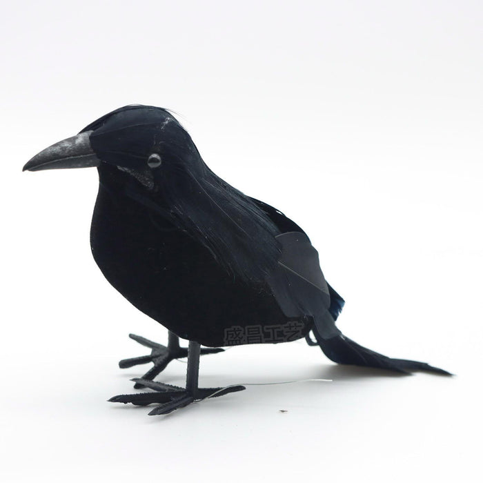 Simulación de espuma decorativa al por mayor Crow Black Halloween Ornament MOQ≥12 JDC-DCN-SHENGC002