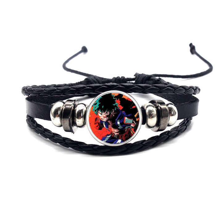 Wholesale Accessories Leather Bracelet Braided Adjustable MOQ≥2 (M) JDC-BT-YanY012