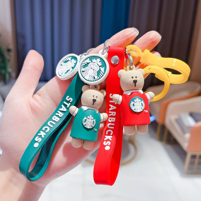 Wholesale cute anime bear keychain cartoon doll keychain JDC-KC-AnG018