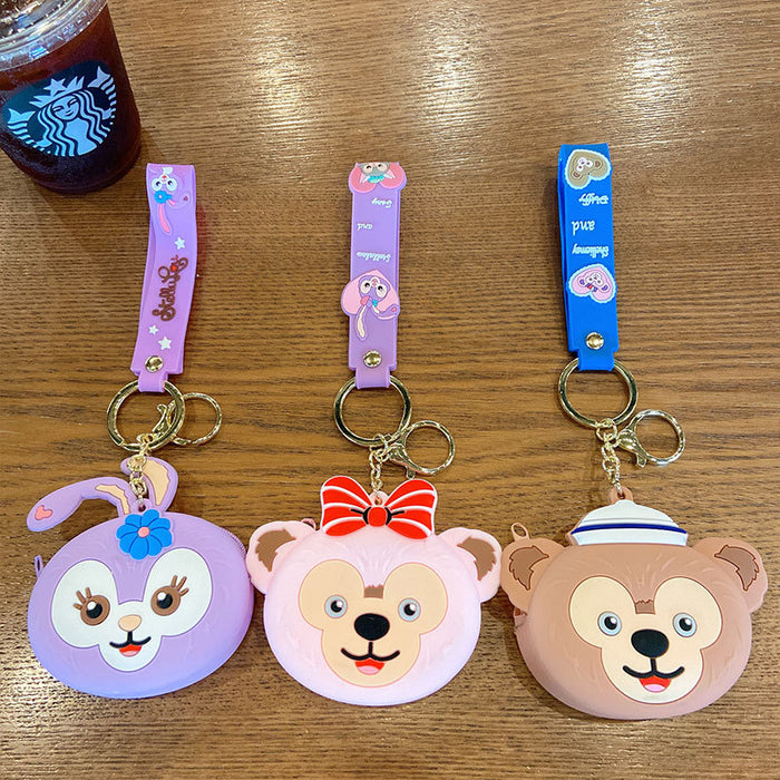 Wholesale cartoon silicone coin purse key chain JDC-KC-YDao013