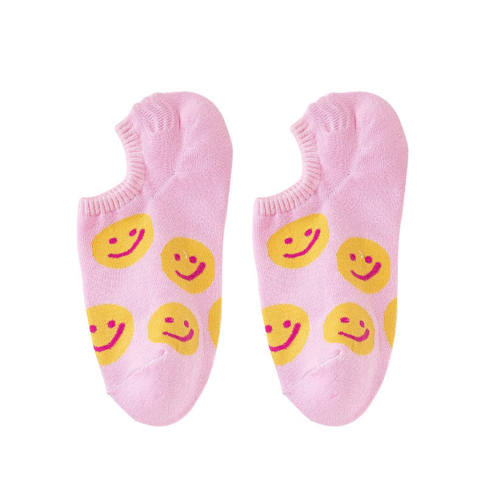 Wholesale Cotton Sweet Strawberry Bear Smiley Heart Socks JDC-SK-MZX008