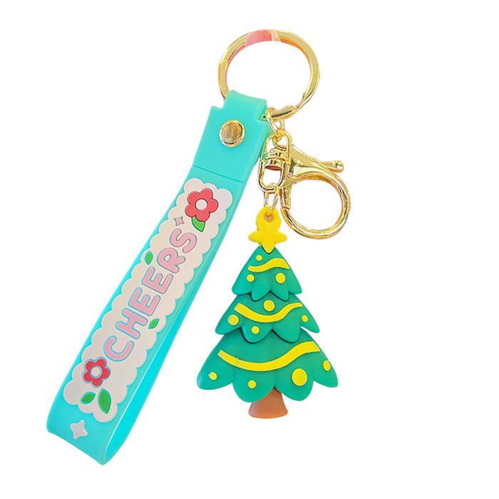 Wholesale Keychains PVC Hardware Cute Cartoon Christmas (M) MOQ≥2 JDC-KC-YDao062