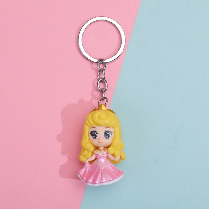 Wholesale Cartoon Princess Keychain Ring Chain Pendant JDC-KC-QMou001