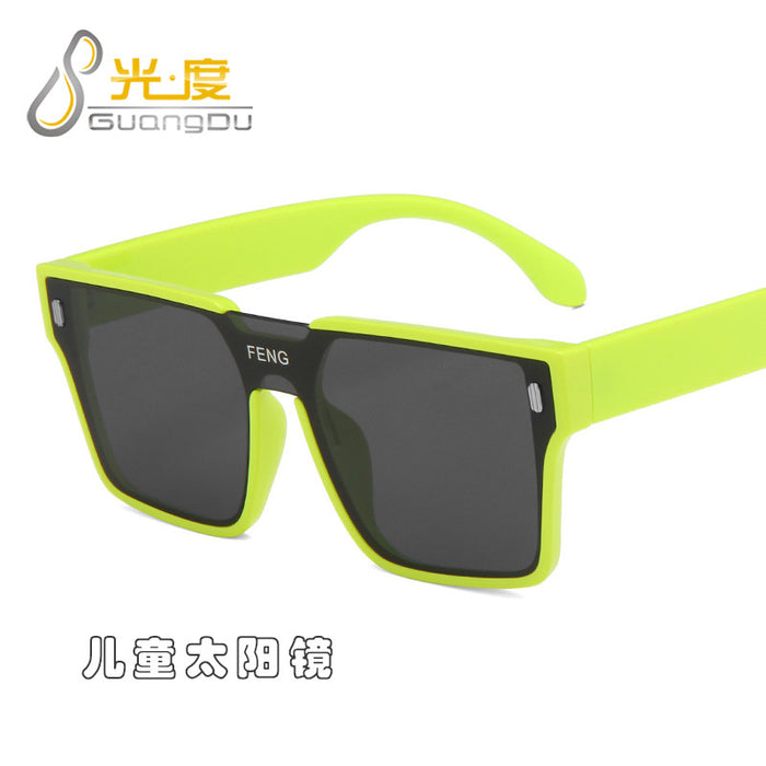 Wholesale one piece big frame kids sunglasses baby windproof JDC-SG-GuangD015
