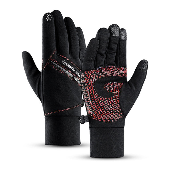 Wholesale Gloves Nylon Waterproof Anti-Slip Touch Screen Warm MOQ≥2 JDC-GS-GuD018